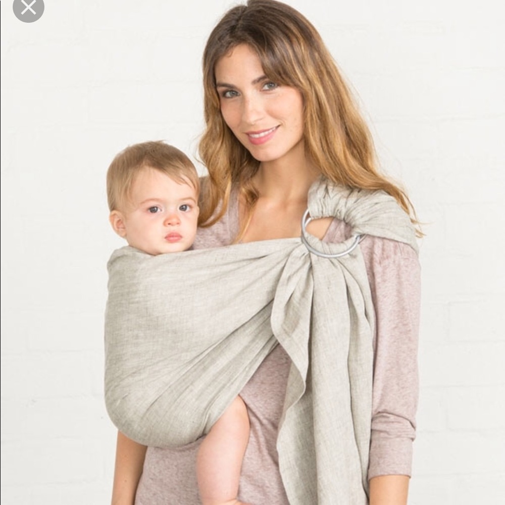 Sakura Bloom Linen Ring Sling
